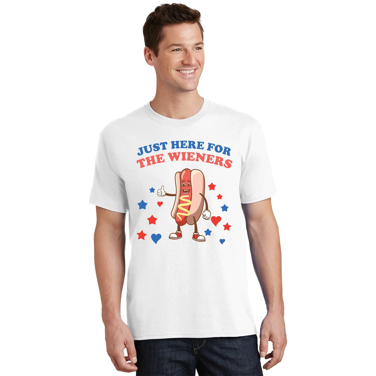 Im Just Here For The Wieners 4th Of July Shirts T-Shirt product image 2