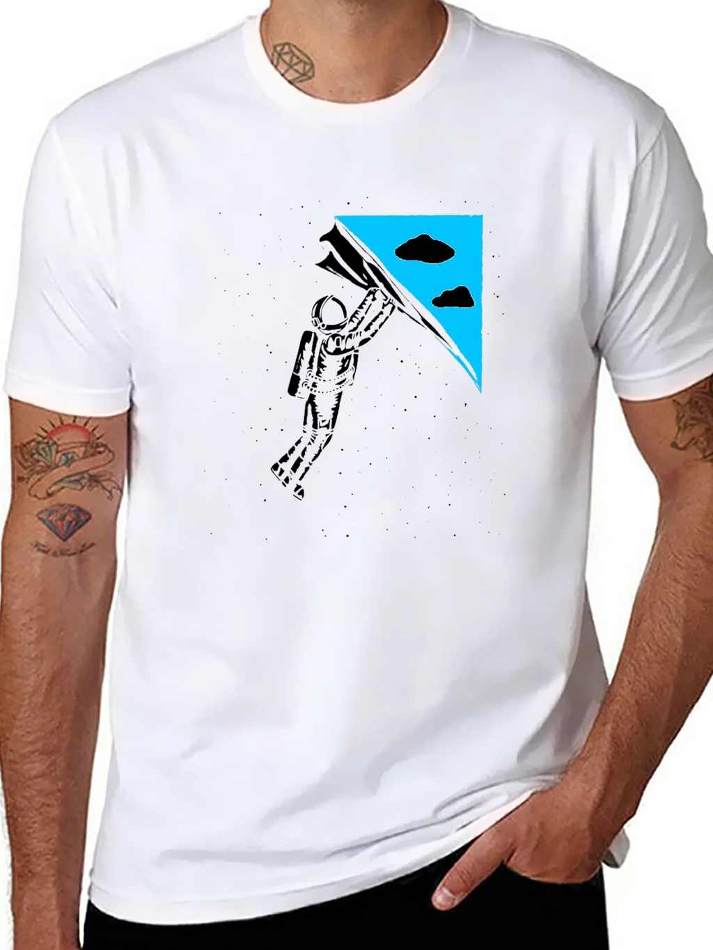 Astronaut Sky T-Shirt - Unveil Your Dreams product image 7