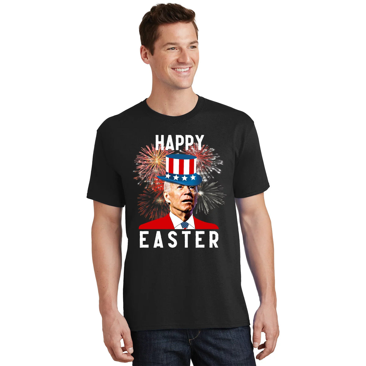 Joe Biden Happy Easter For Funny 4th Of July T-Shirt product image 1