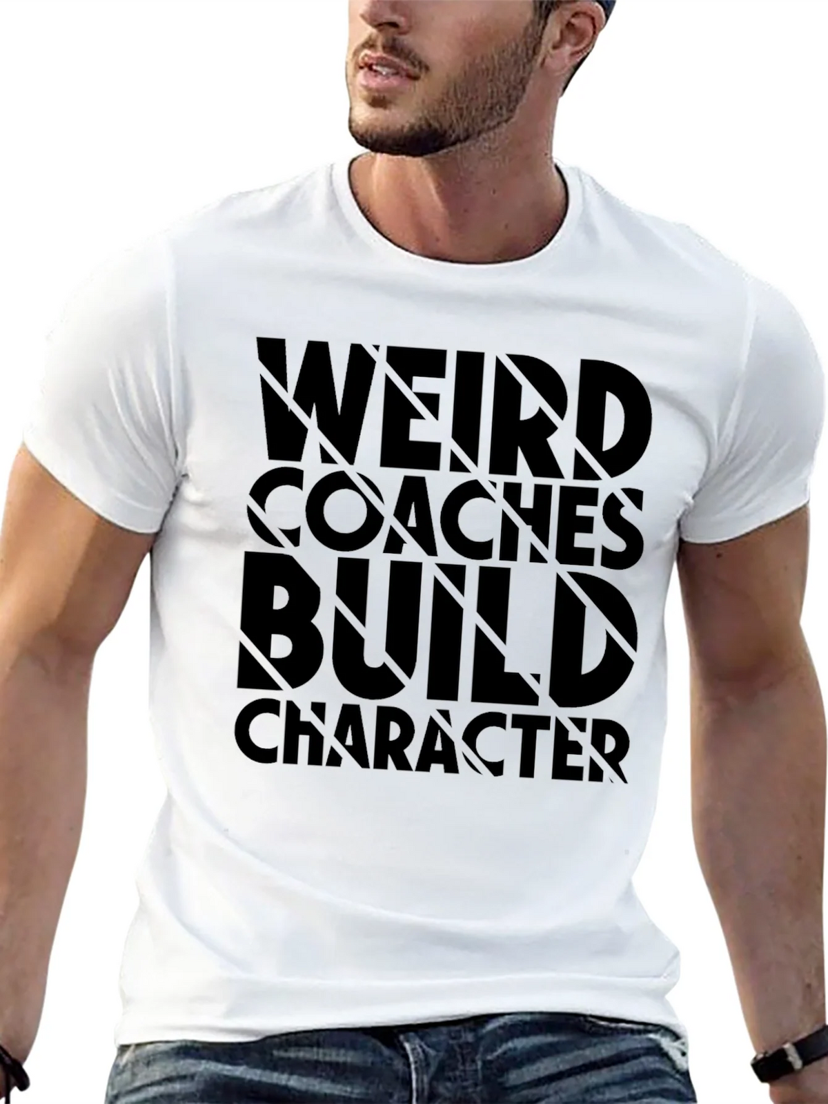 Weird Coaches Build Character Black T-Shirt product image 8