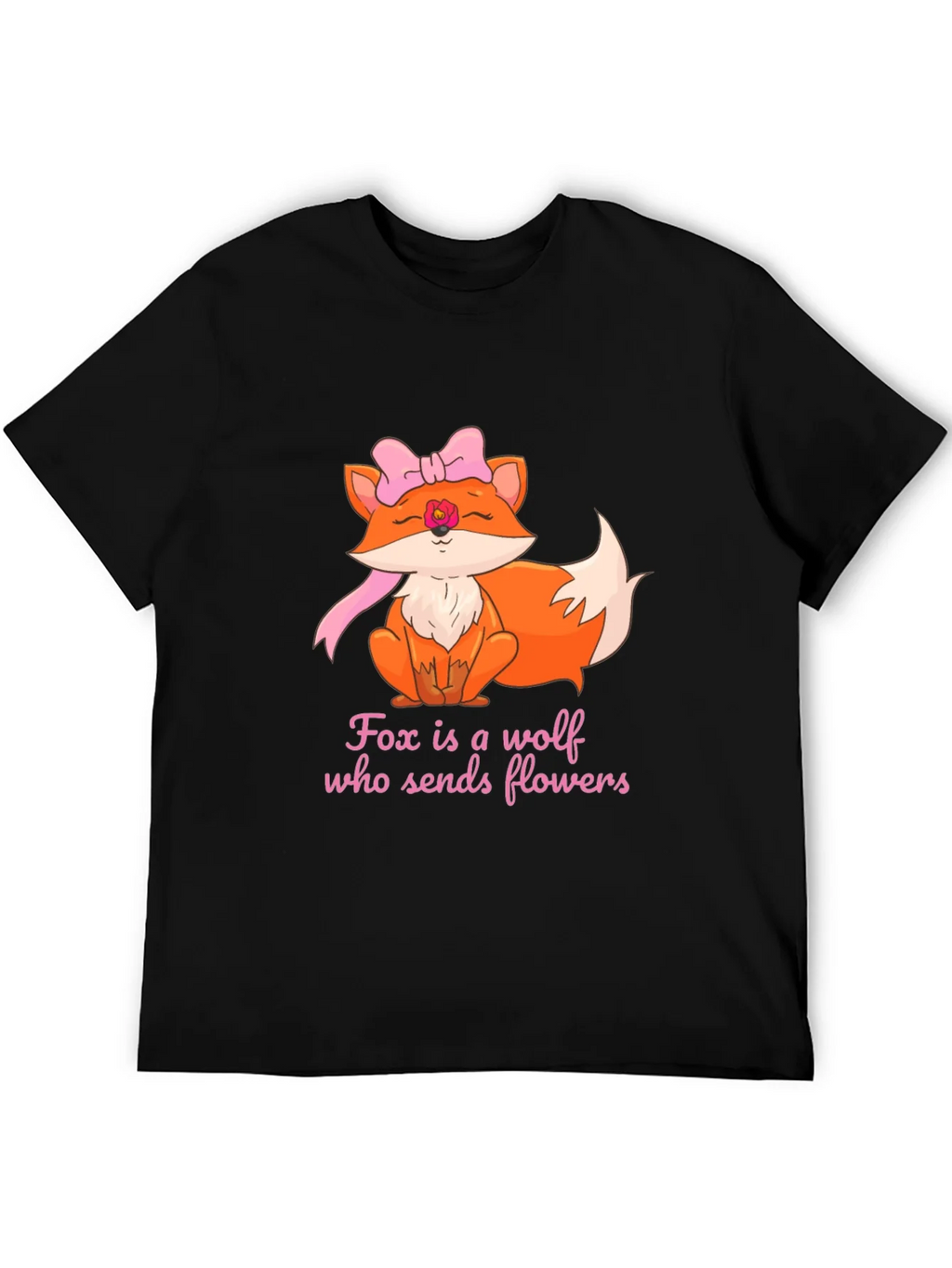 Fox Sends Flowers T-Shirt - Unique Graphic Tee product image 5