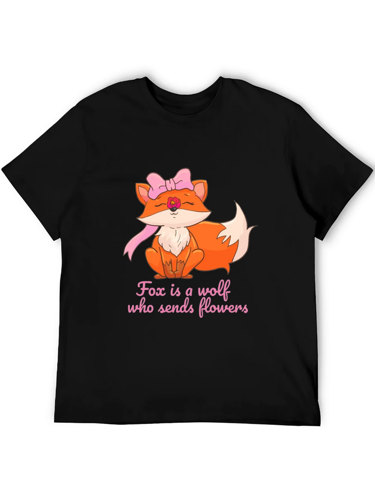 Fox Sends Flowers T-Shirt - Unique Graphic Tee product image 5