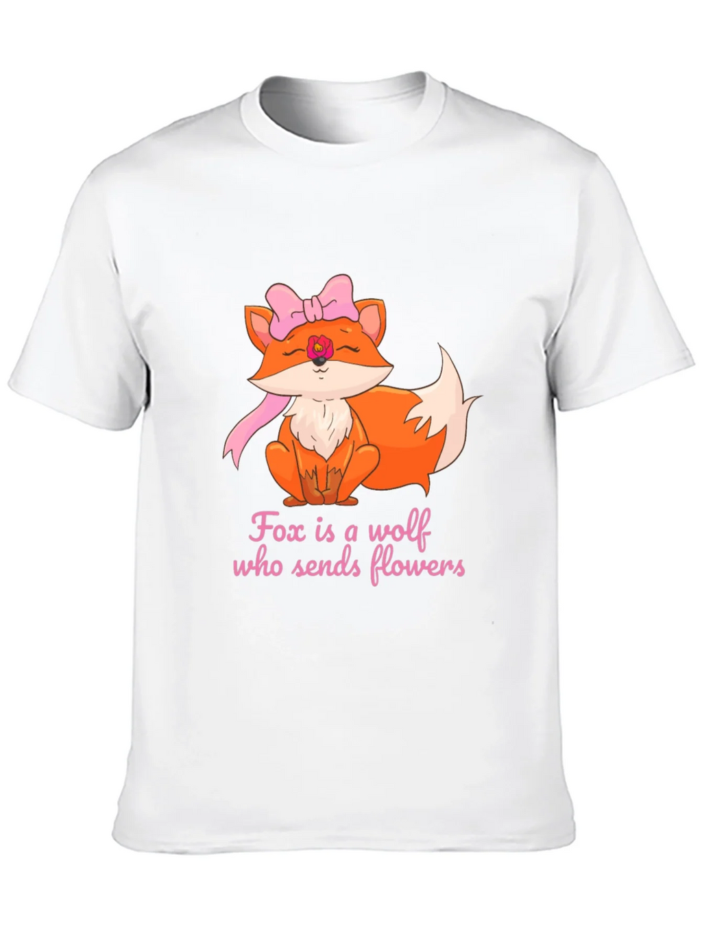 Fox Sends Flowers T-Shirt - Unique Graphic Tee product image 9