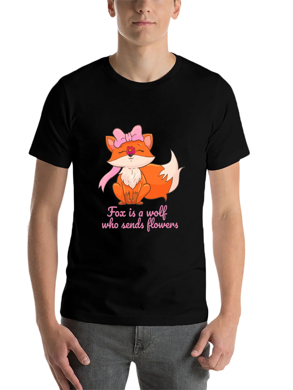 Fox Sends Flowers T-Shirt - Unique Graphic Tee product image 4