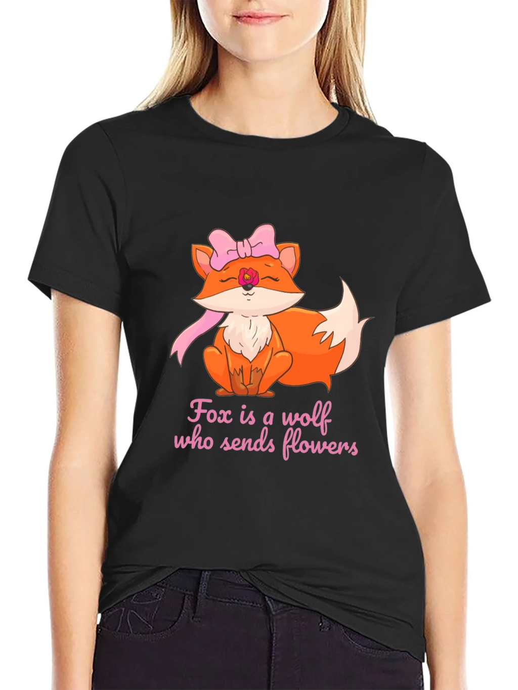Fox Sends Flowers T-Shirt - Unique Graphic Tee product image 2