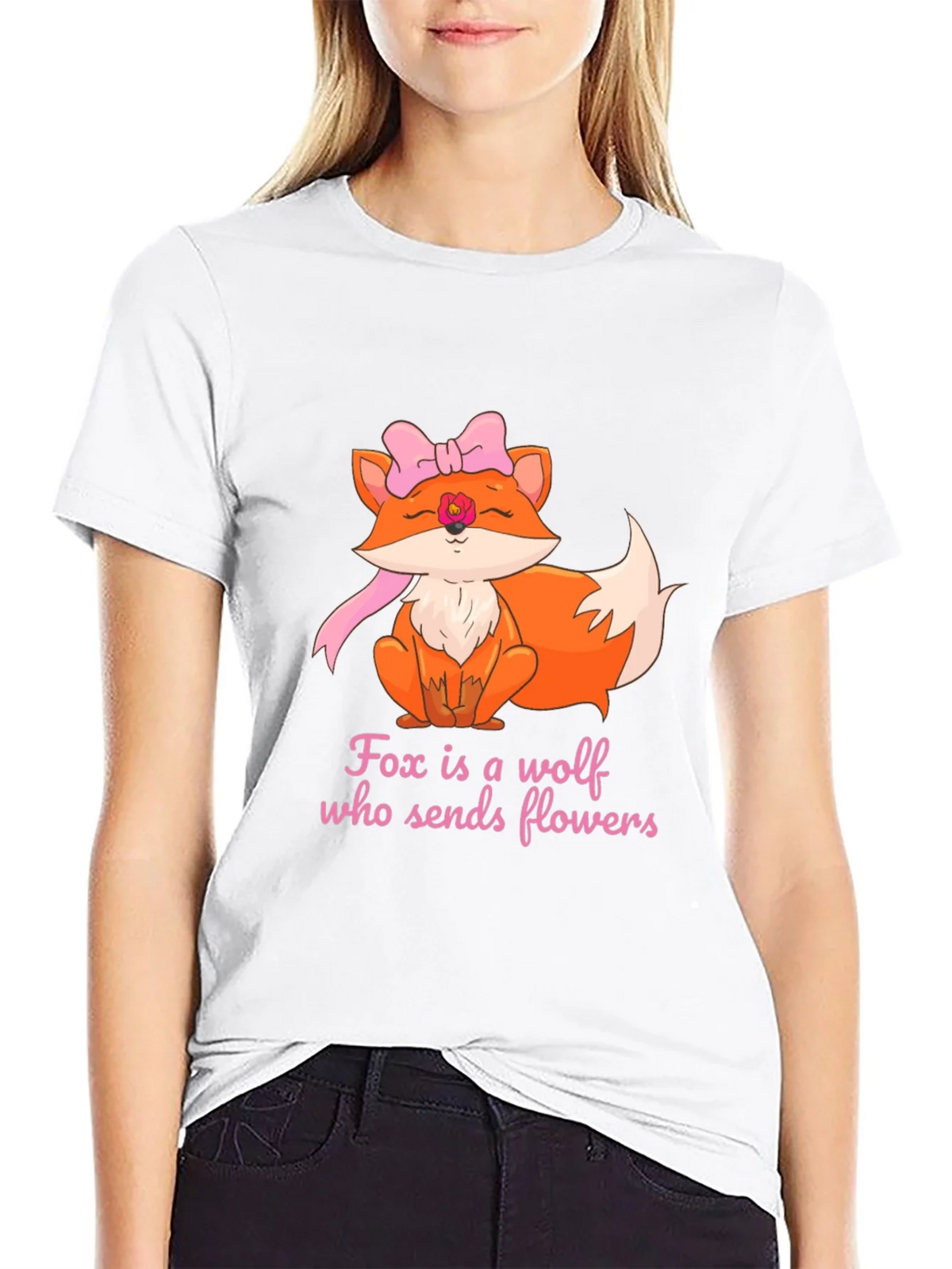 Fox Sends Flowers T-Shirt - Unique Graphic Tee product image 8