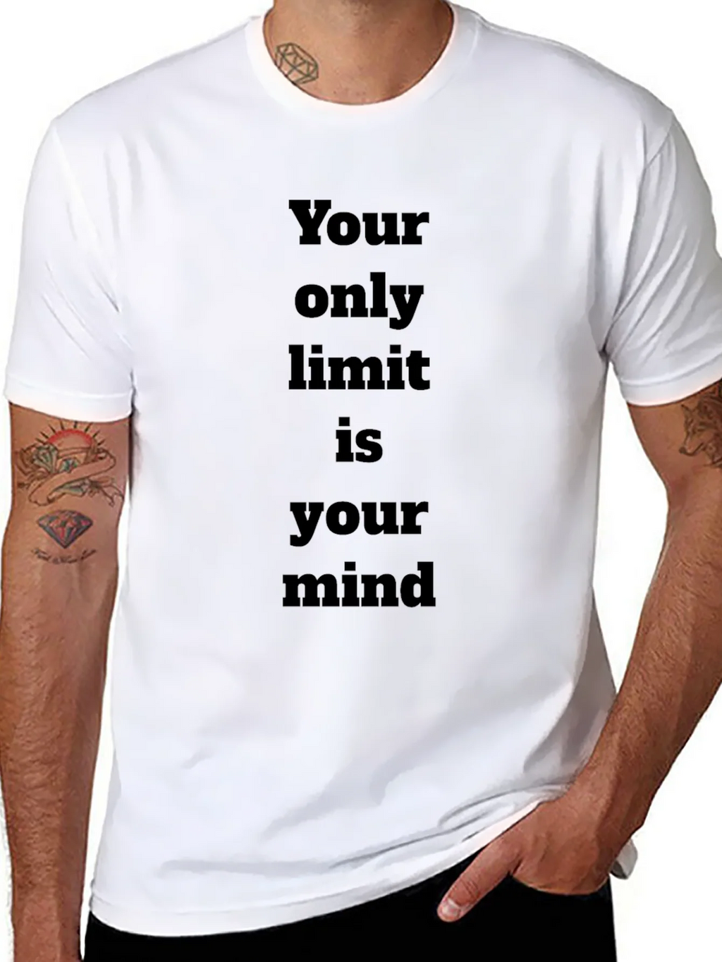 Inspirational Mindset Tee - Your only limit is mind T-Shirt product image 7