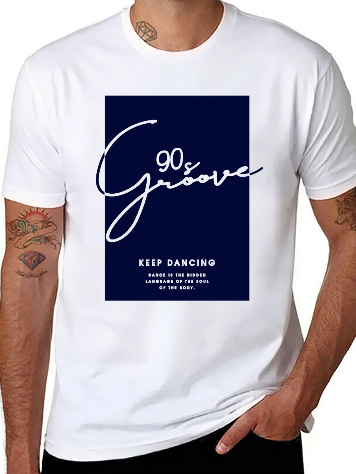 90s Groove Black Graphic Tee product image 7