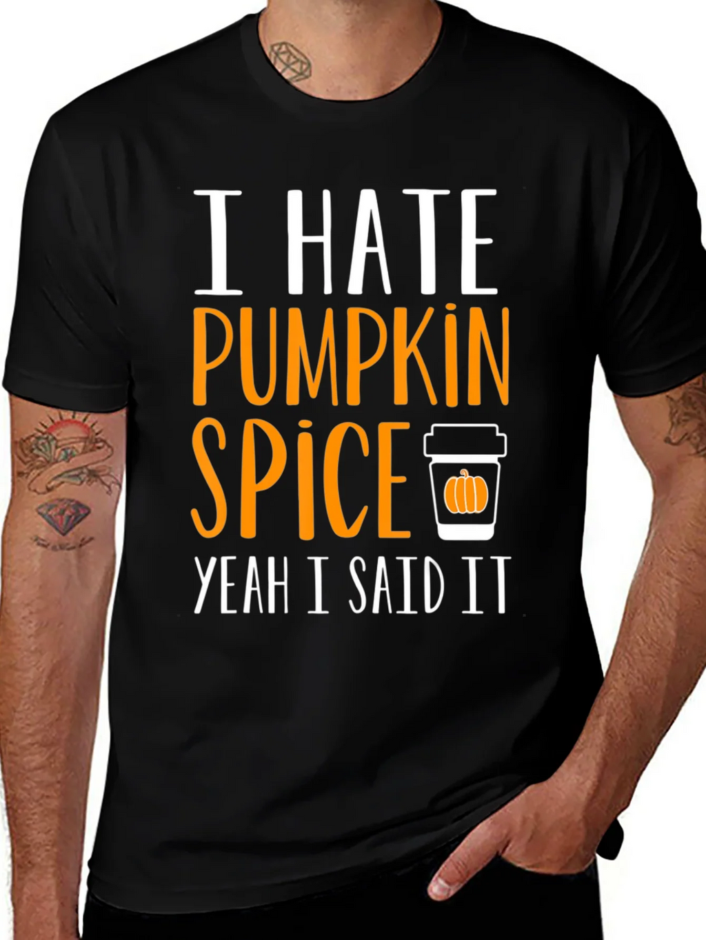 I Hate Pumpkin Spice T-Shirt - Funny Fall Tee product image 1