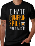I Hate Pumpkin Spice T-Shirt - Funny Fall Tee product image 1