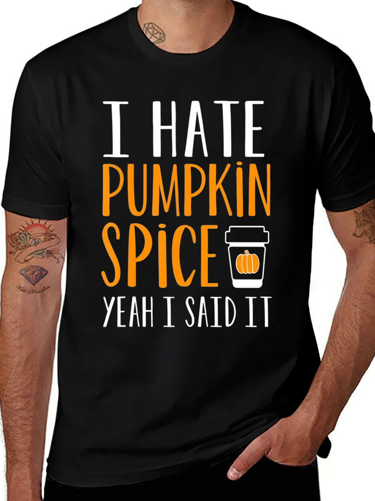I Hate Pumpkin Spice T-Shirt - Funny Fall Tee product image 1