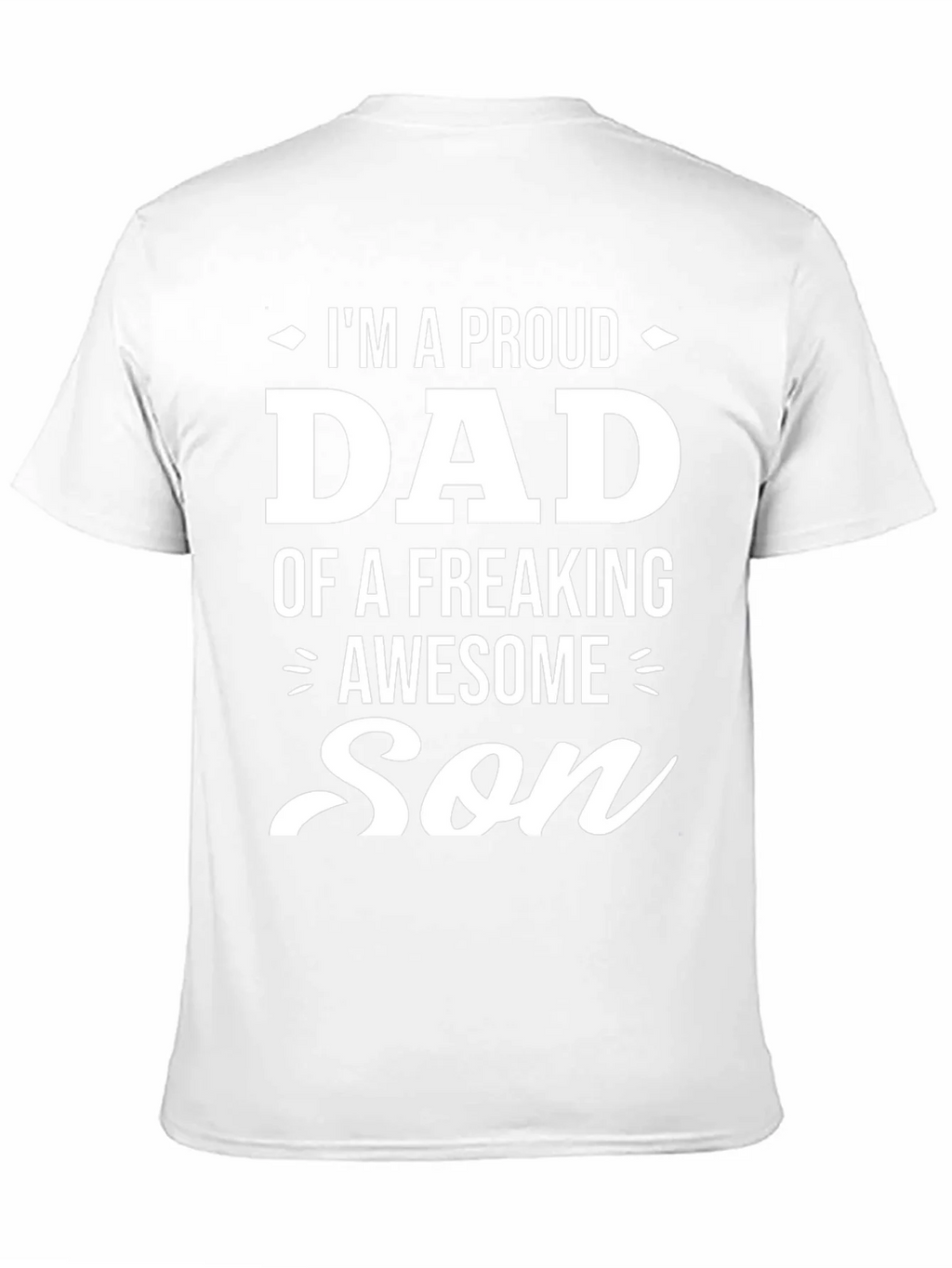 Proud Dad of an Awesome Son Black Graphic Tee product image 10