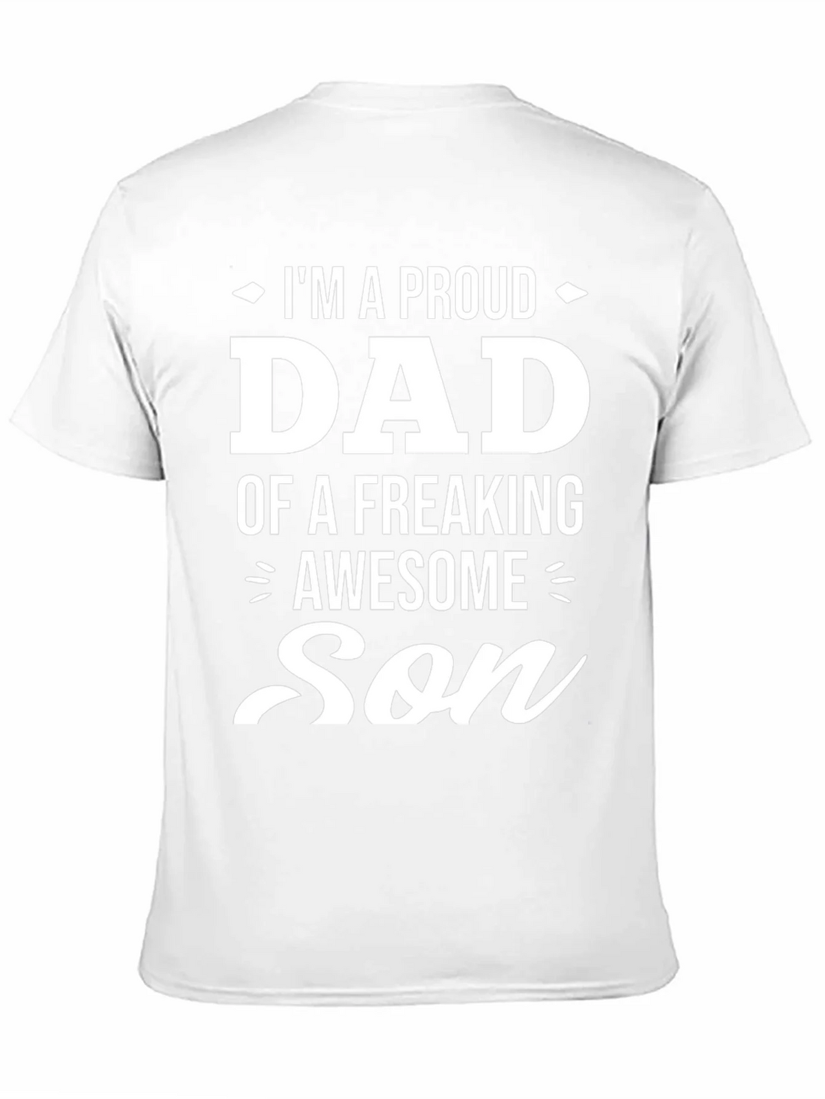 Proud Dad of an Awesome Son Black Graphic Tee product image 10