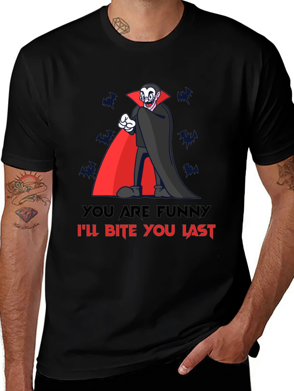 Funny Vampire Bite You Last Graphic T-Shirt product image 1