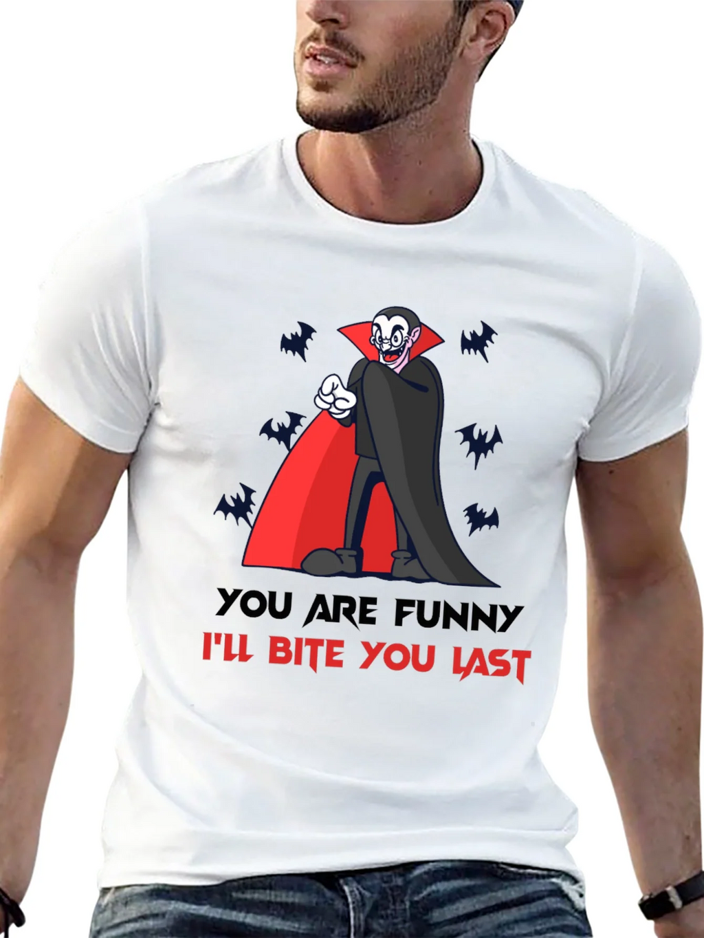 Funny Vampire Bite You Last Graphic T-Shirt product image 12