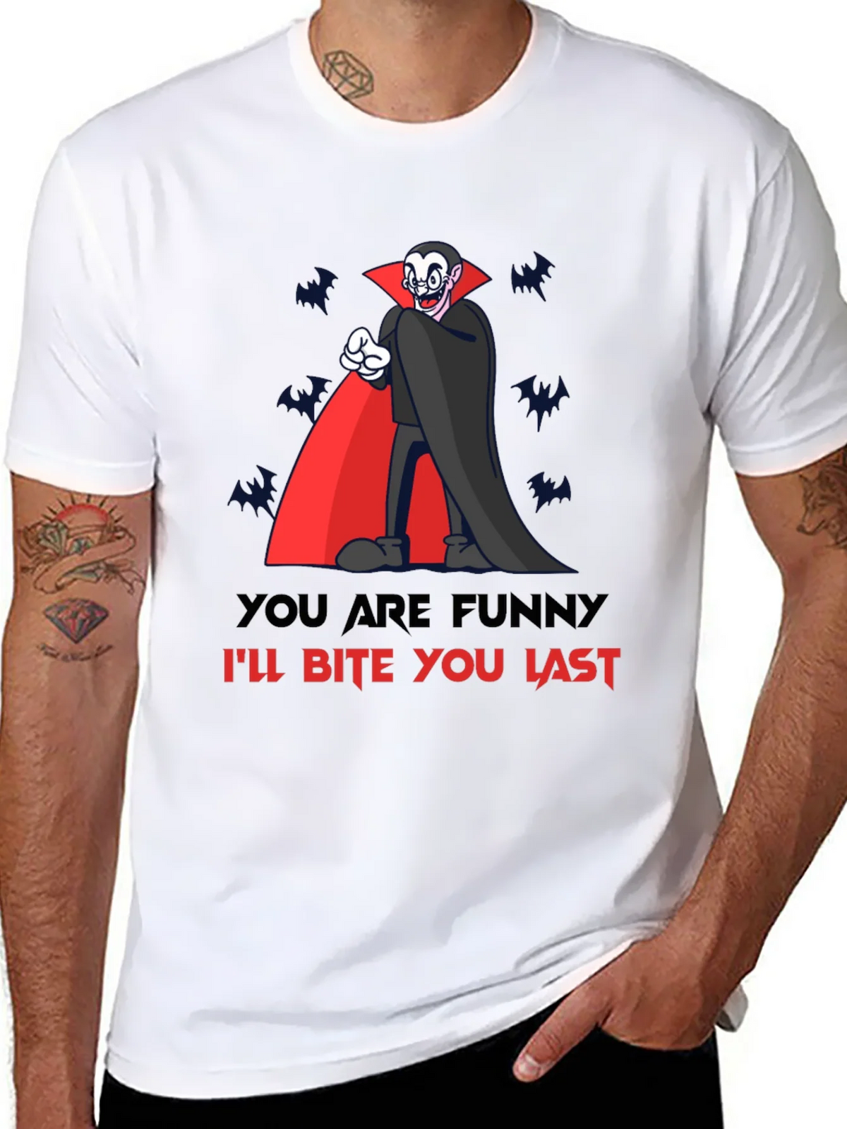 Funny Vampire Bite You Last Graphic T-Shirt product image 7