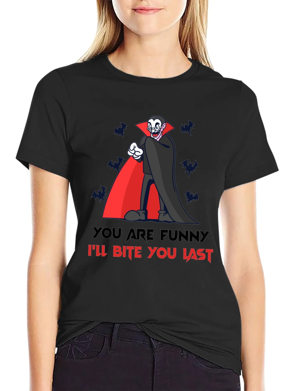 Funny Vampire Bite You Last Graphic T-Shirt product image 2