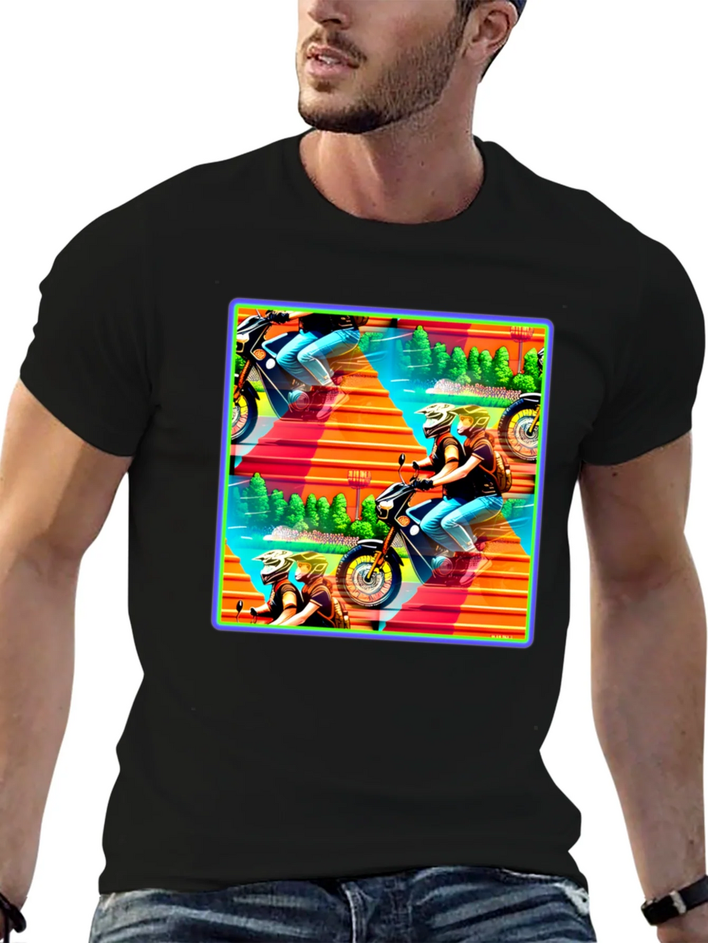 Motorcycle Adventure Graphic Tee product image 6