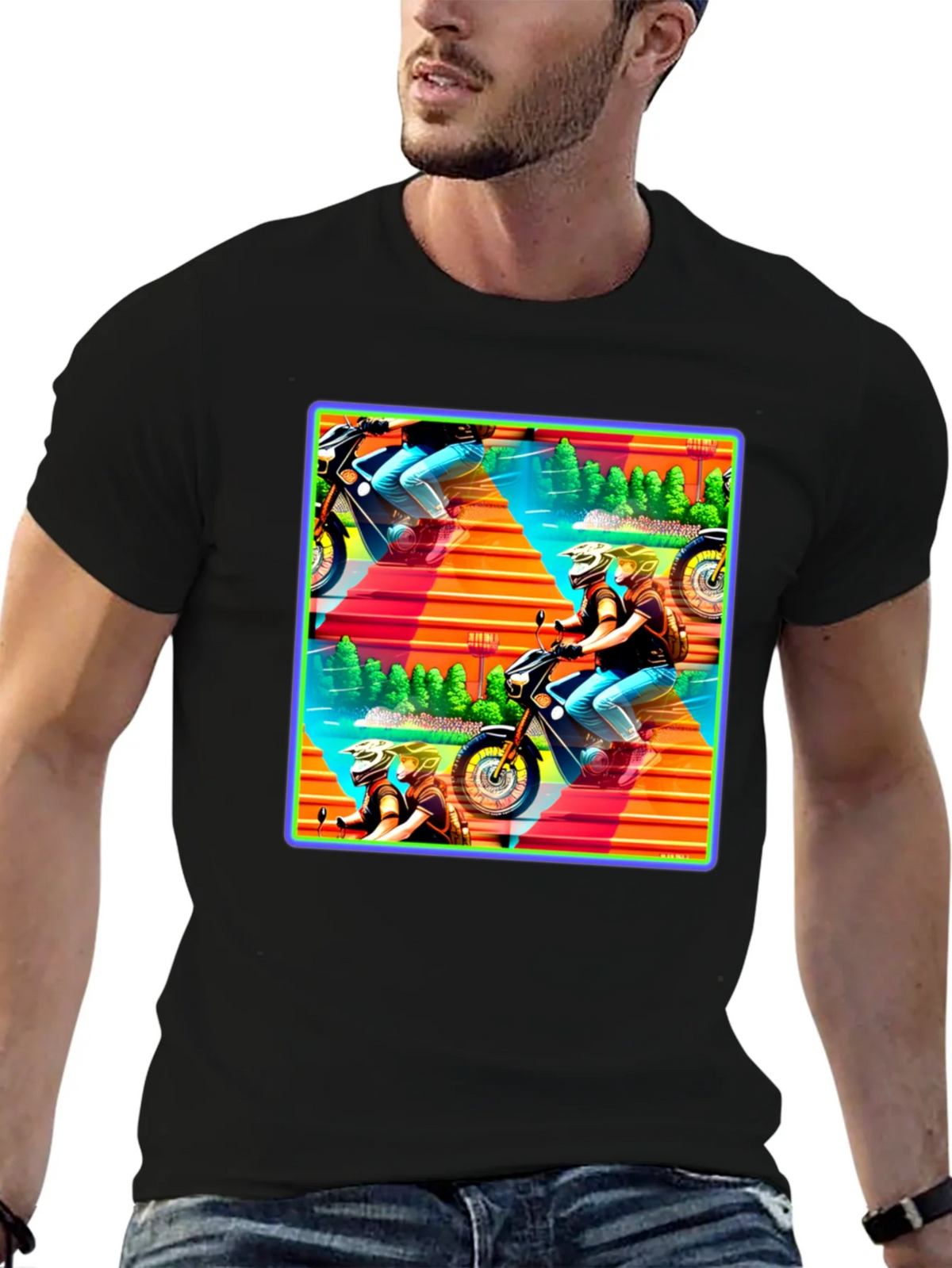 Motorcycle Adventure Graphic Tee product image 6