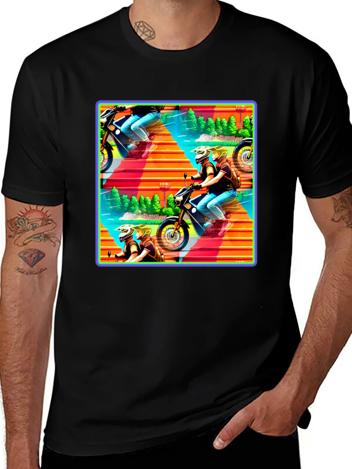 Motorcycle Adventure Graphic Tee product image 1