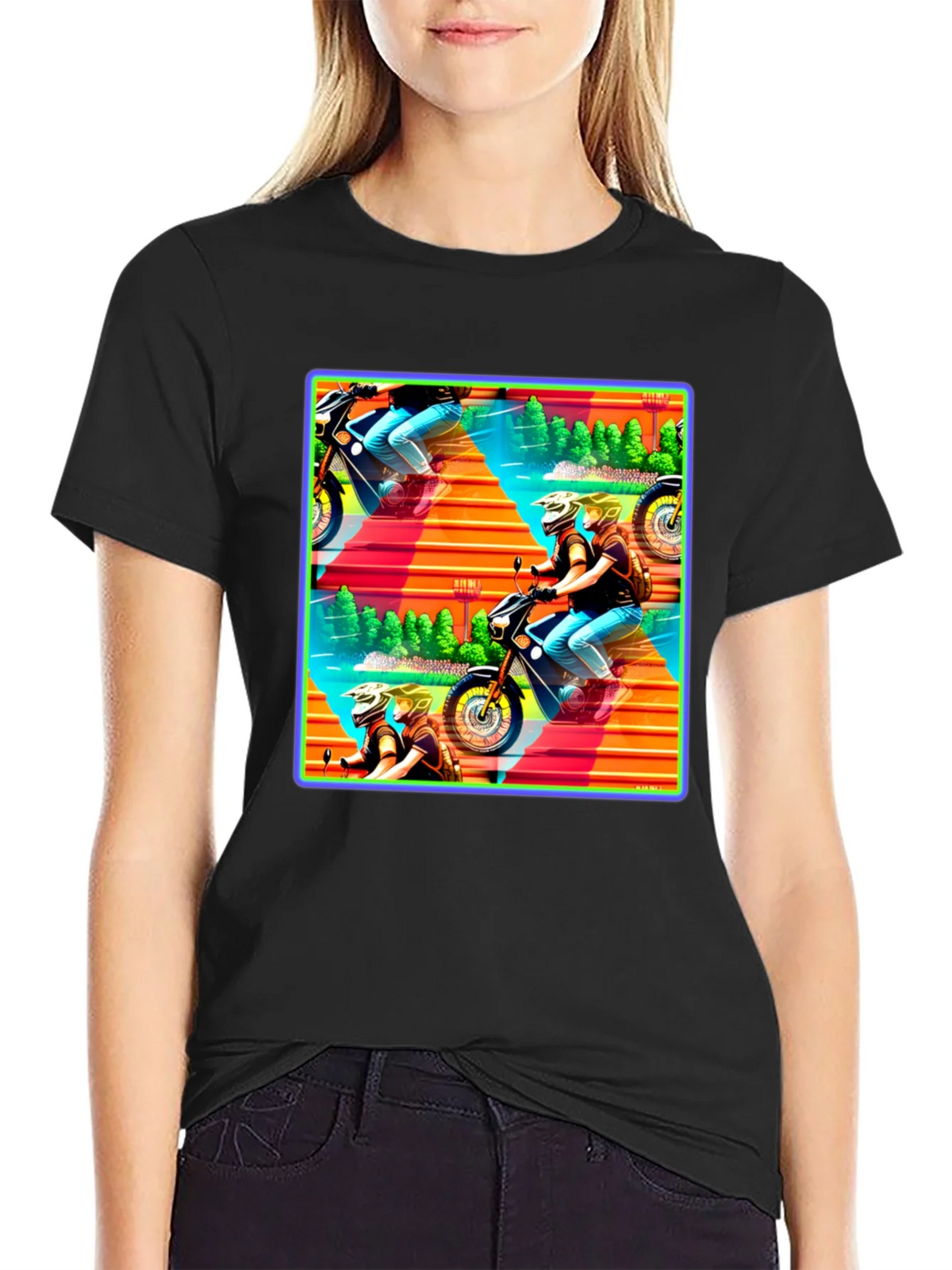 Motorcycle Adventure Graphic Tee product image 2
