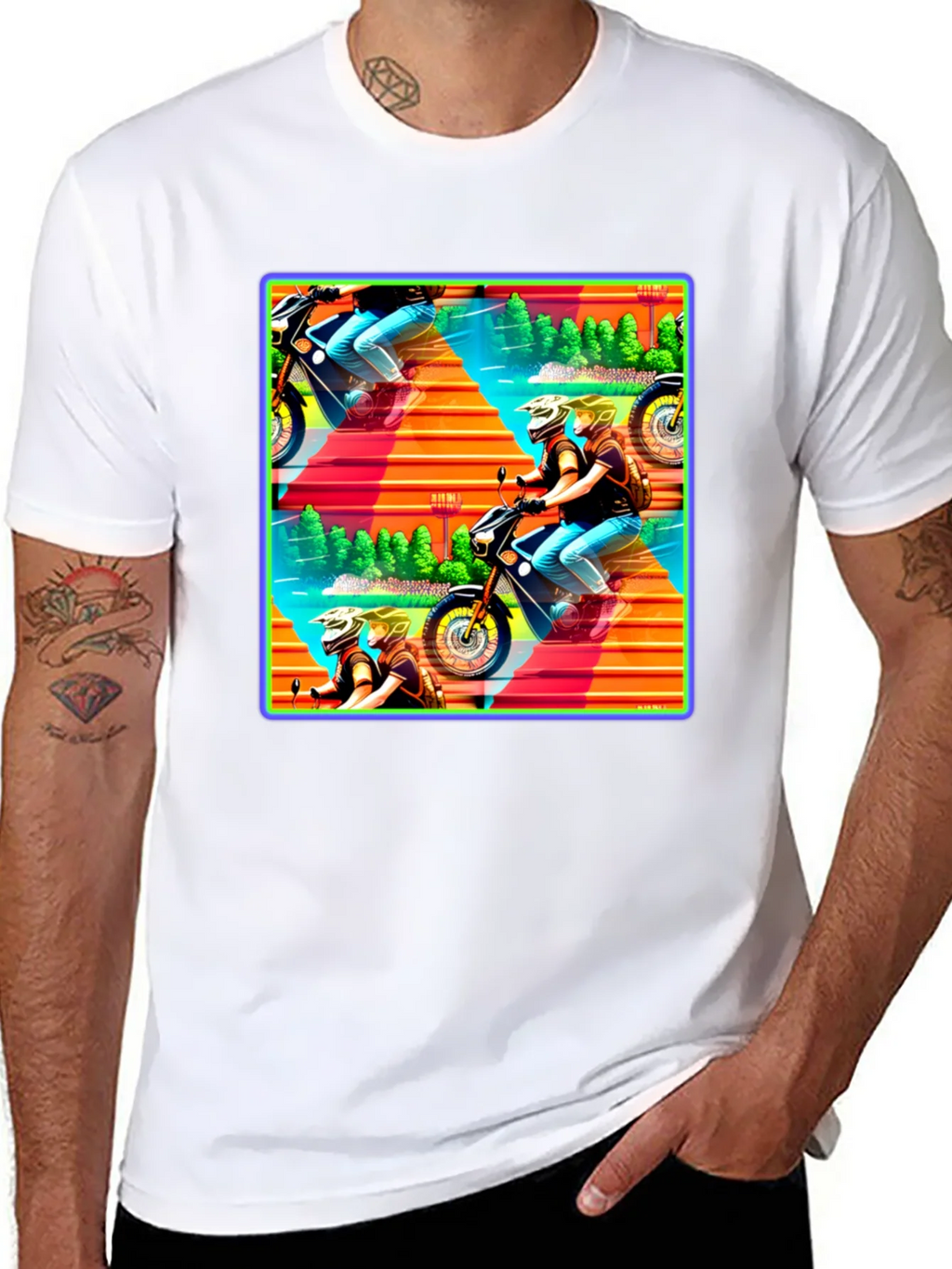 Motorcycle Adventure Graphic Tee product image 7
