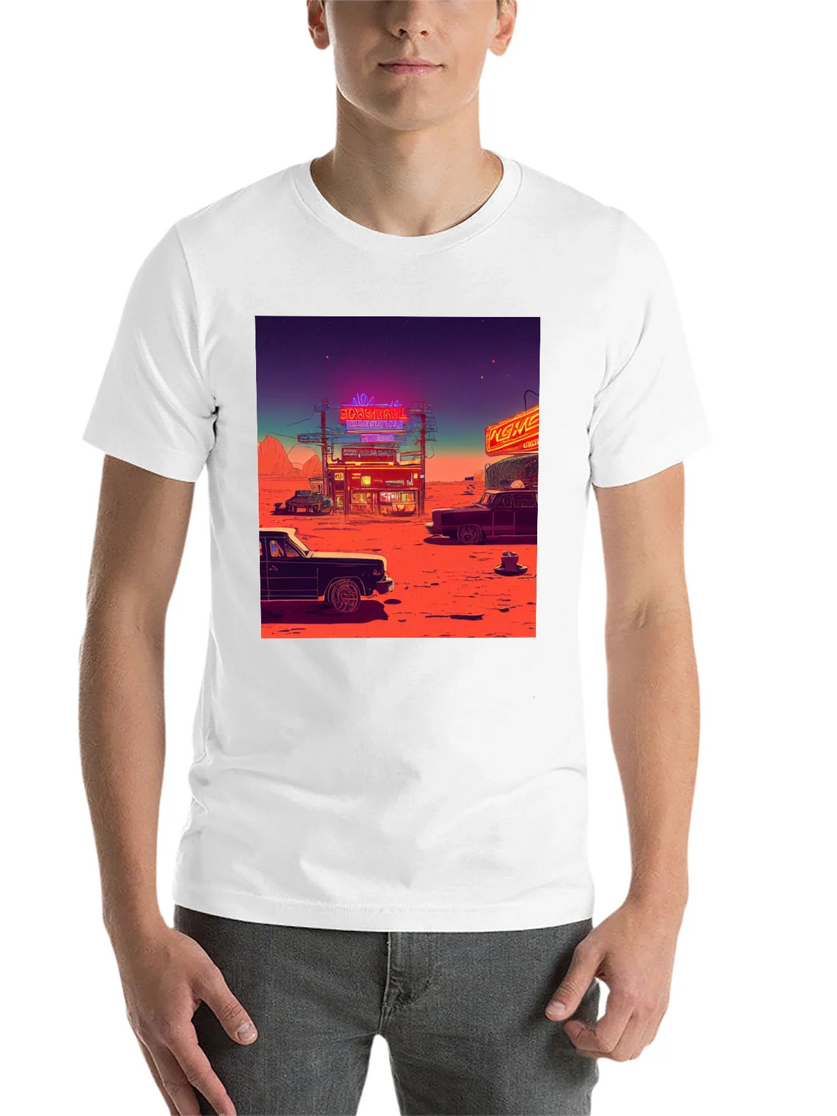 Retro Desert Neon T-Shirt product image 10