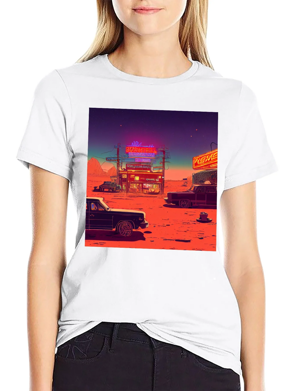 Retro Desert Neon T-Shirt product image 8