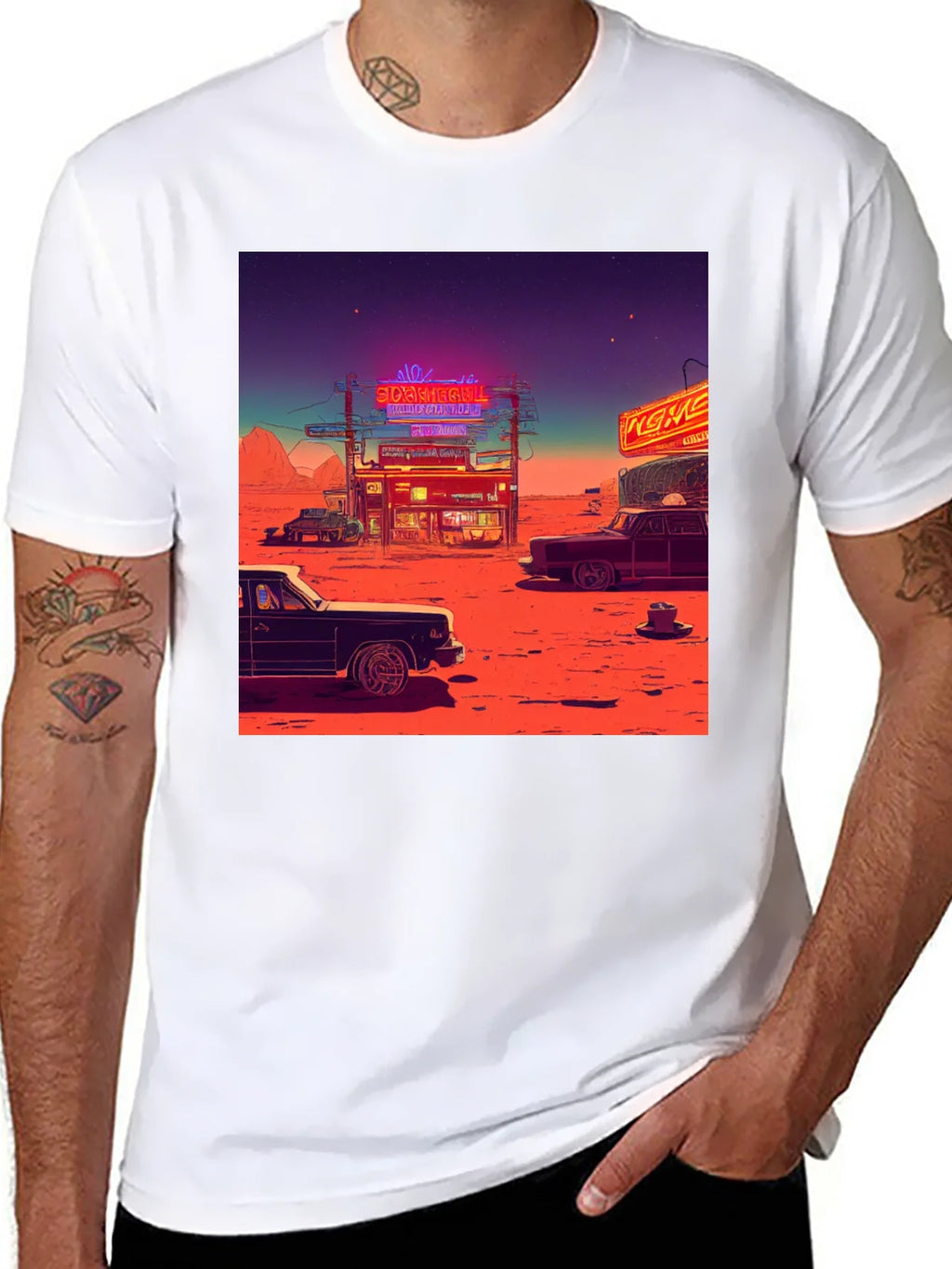 Retro Desert Neon T-Shirt product image 7