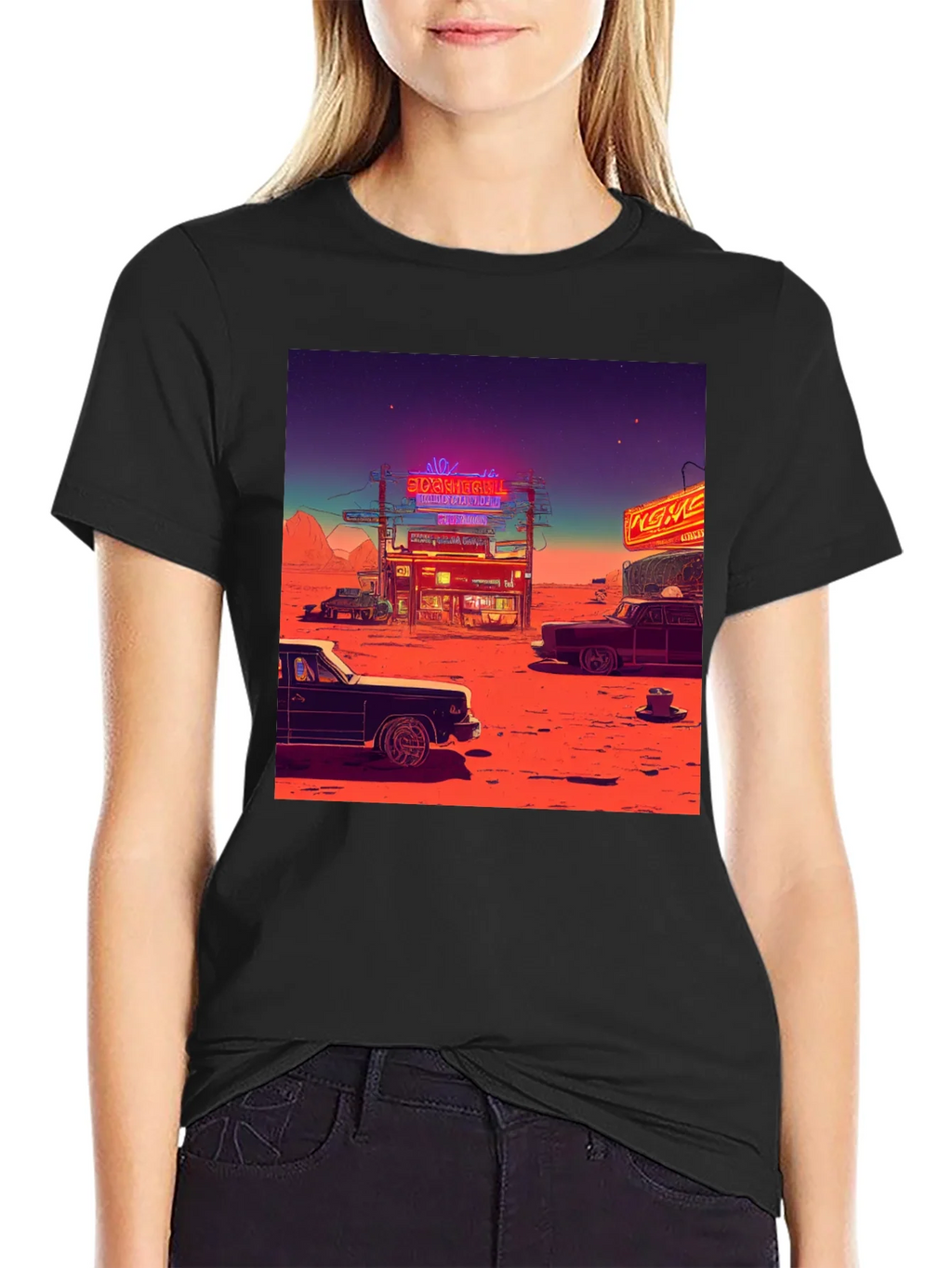 Retro Desert Neon T-Shirt product image 2