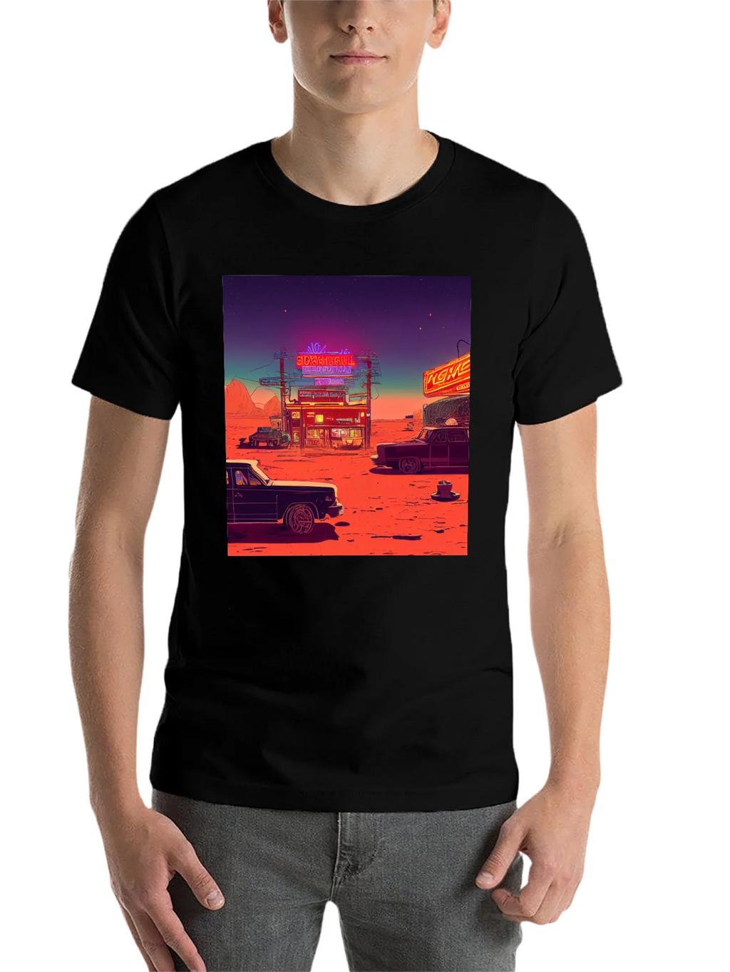Retro Desert Neon T-Shirt product image 4