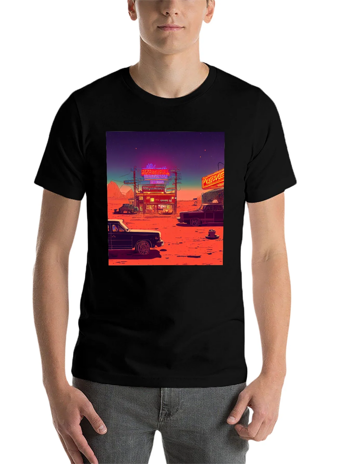 Retro Desert Neon T-Shirt product image 4
