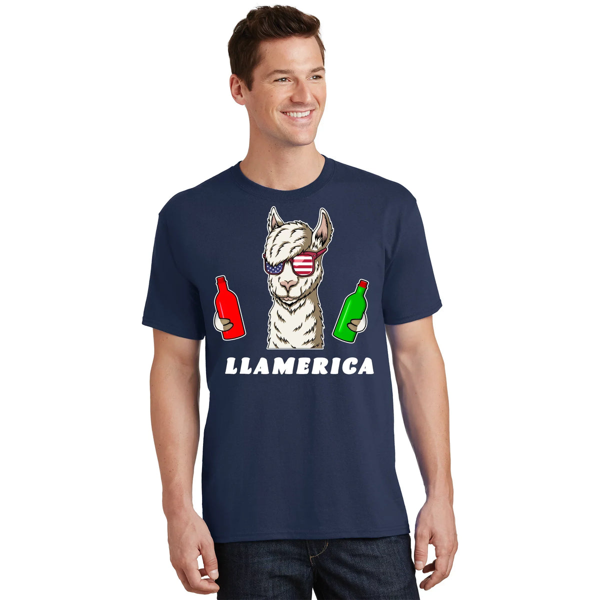 Llamerica Funny USA T-Shirt product image 1