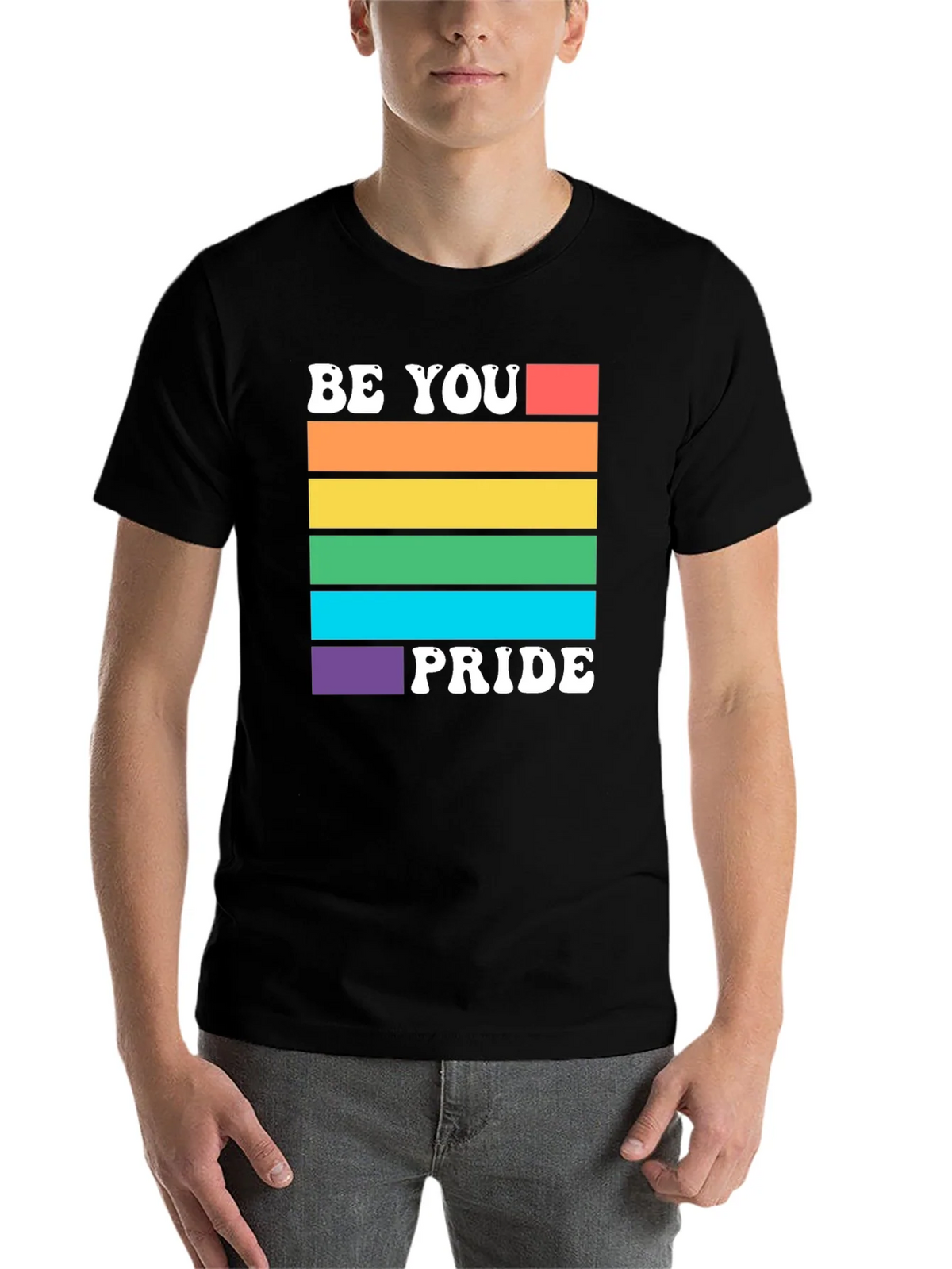 Be You Pride Rainbow Graphic T-Shirt product image 3