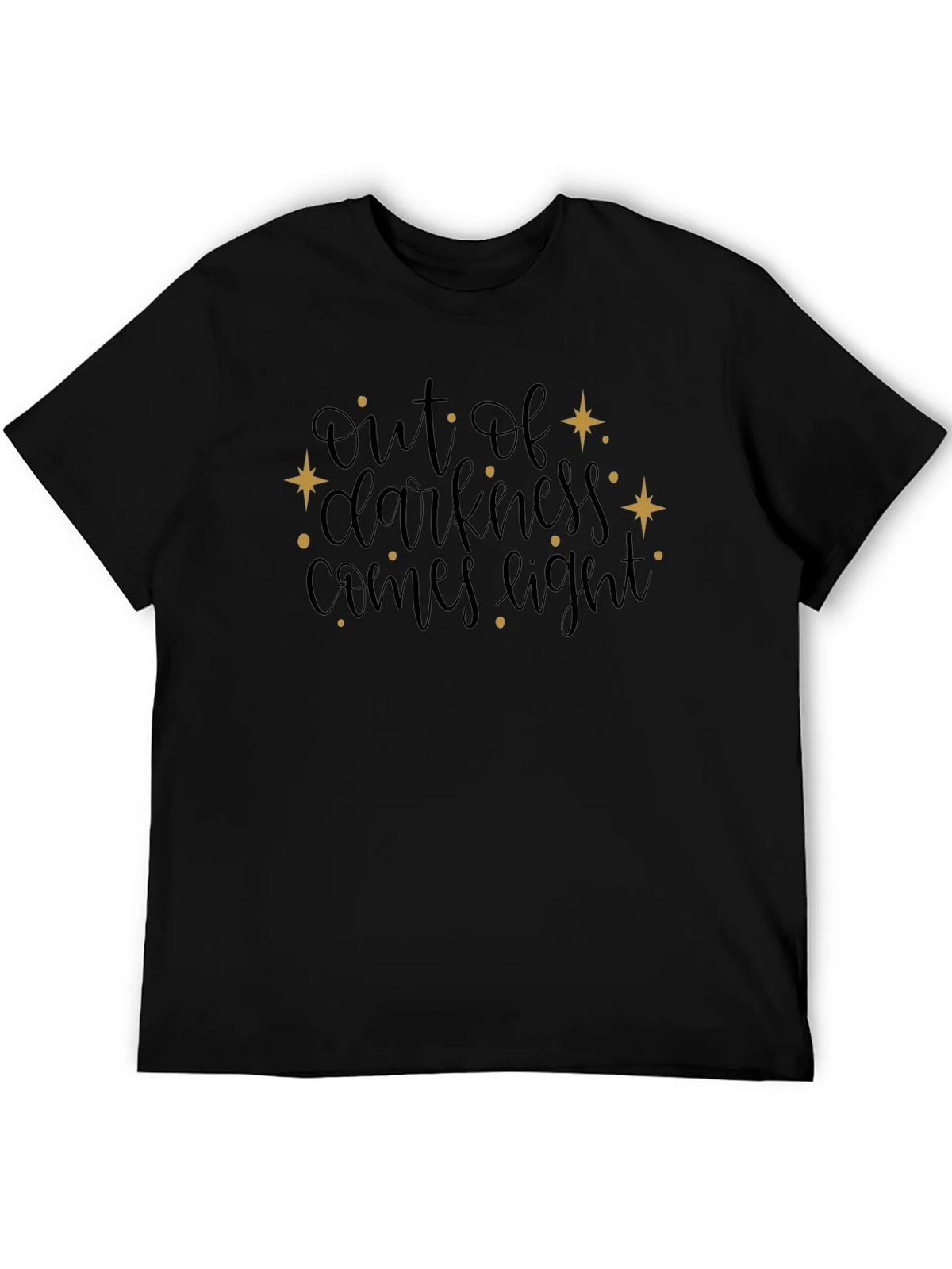 Out of Darkness Comes Light Black T-Shirt product image 5