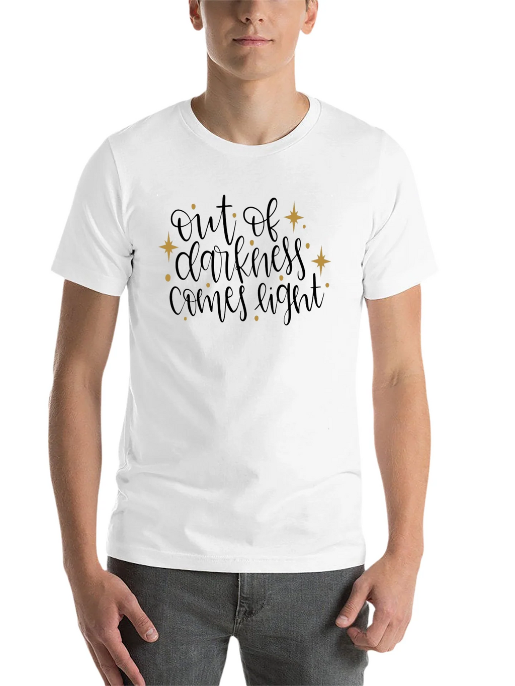 Out of Darkness Comes Light Black T-Shirt product image 10
