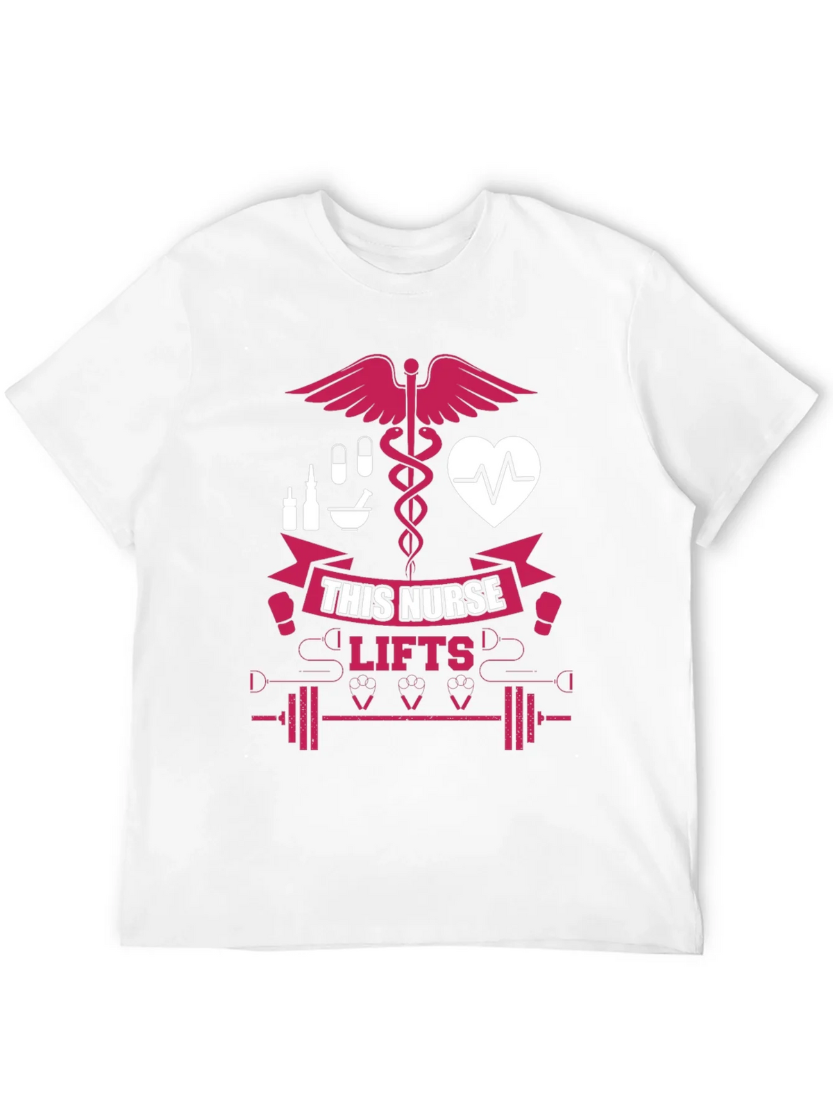Nurse Lifts T-Shirt - Black Gym Tee for Healthcare Heroes product image 11