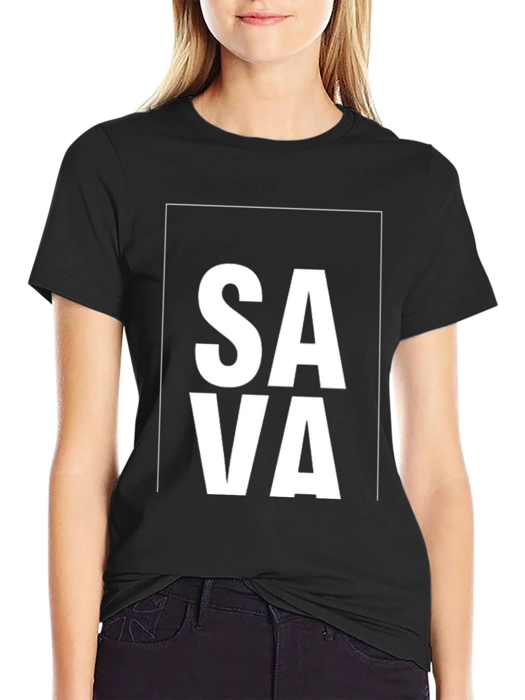 SAVA Graphic Black T-Shirt product image 2