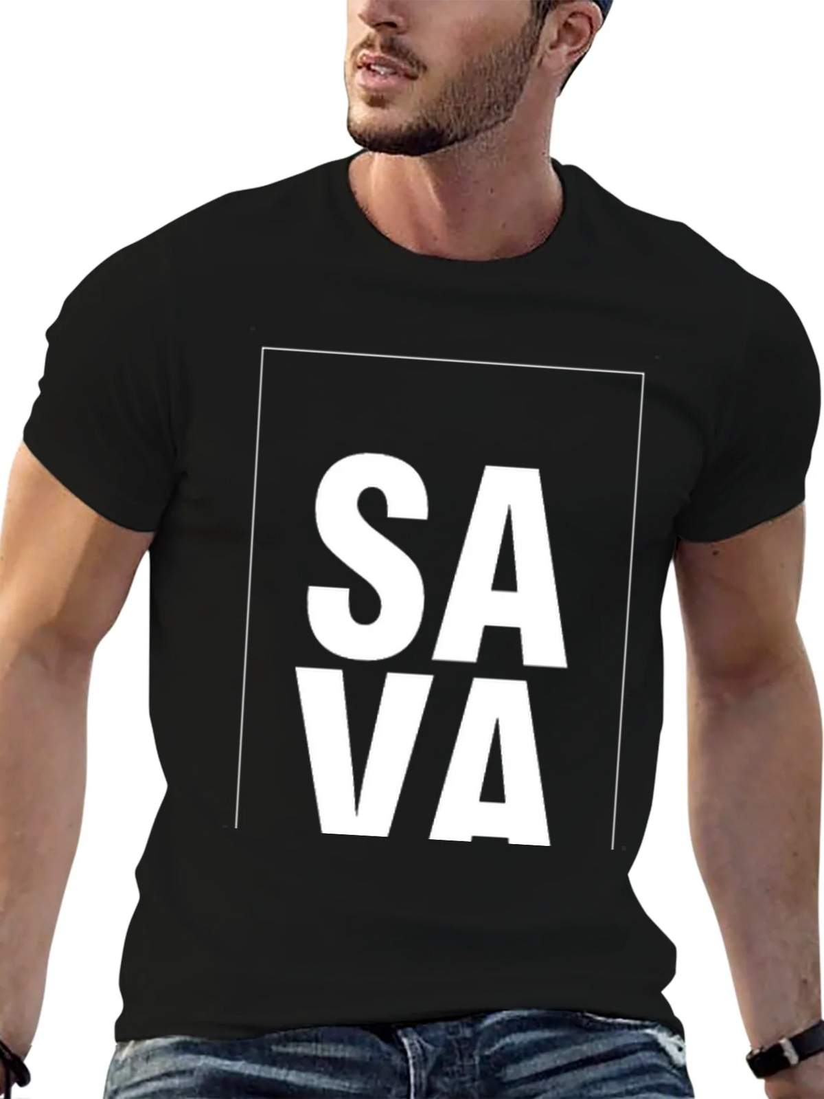 SAVA Graphic Black T-Shirt product image 6