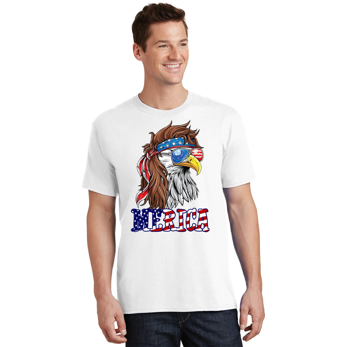 Merica Mullet Eagle Independence Day T-Shirt product image 1