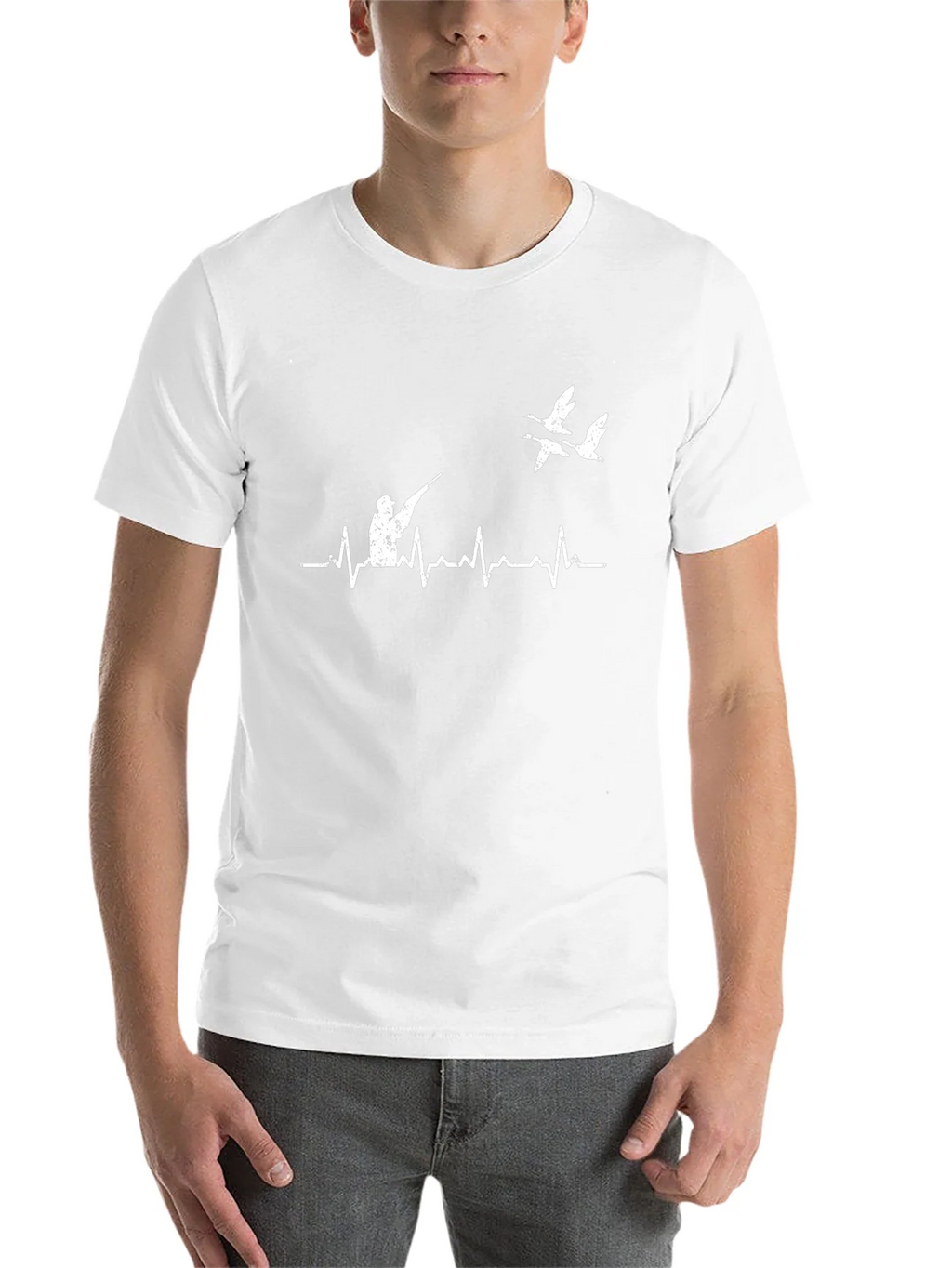 Duck Hunting Heartbeat T-Shirt product image 10