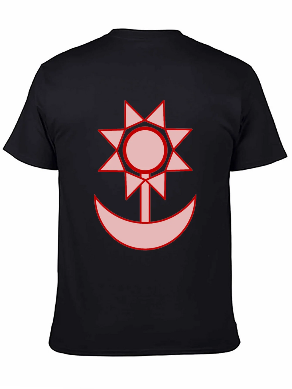 Graphic Black T-Shirt - Sun and Moon Design product image 4