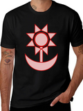 Graphic Black T-Shirt - Sun and Moon Design product image 1
