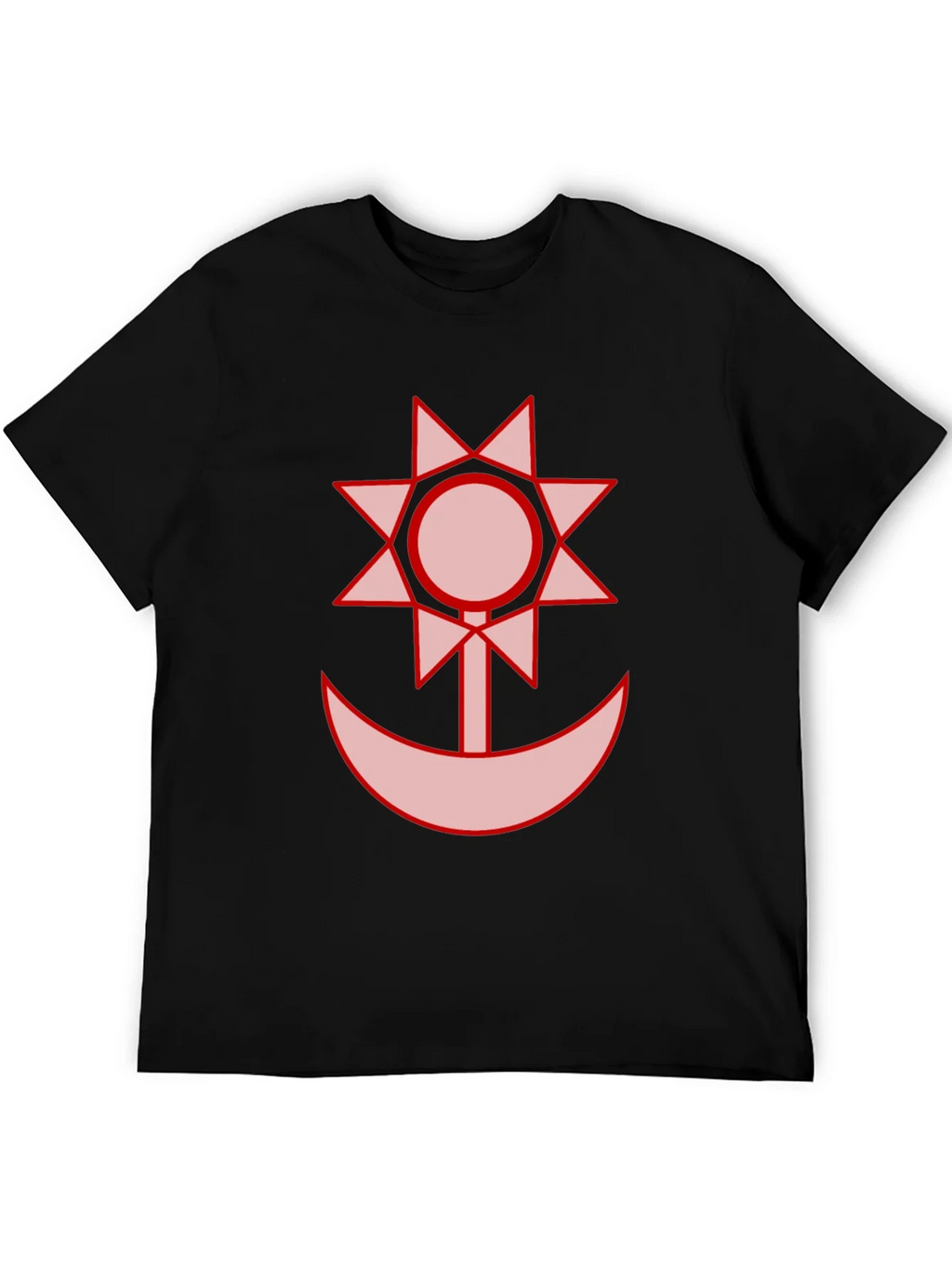 Graphic Black T-Shirt - Sun and Moon Design product image 5