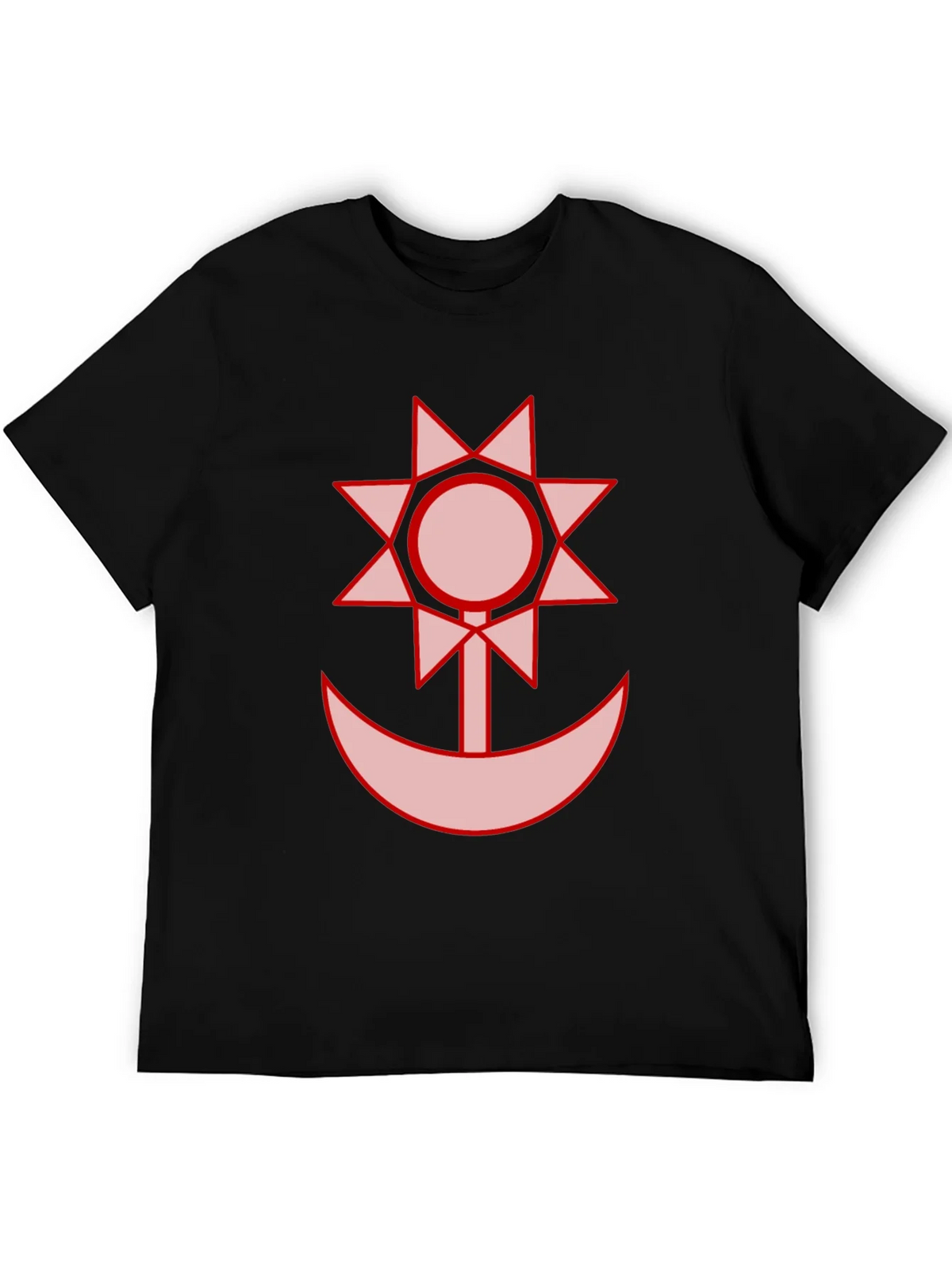 Graphic Black T-Shirt - Sun and Moon Design product image 5