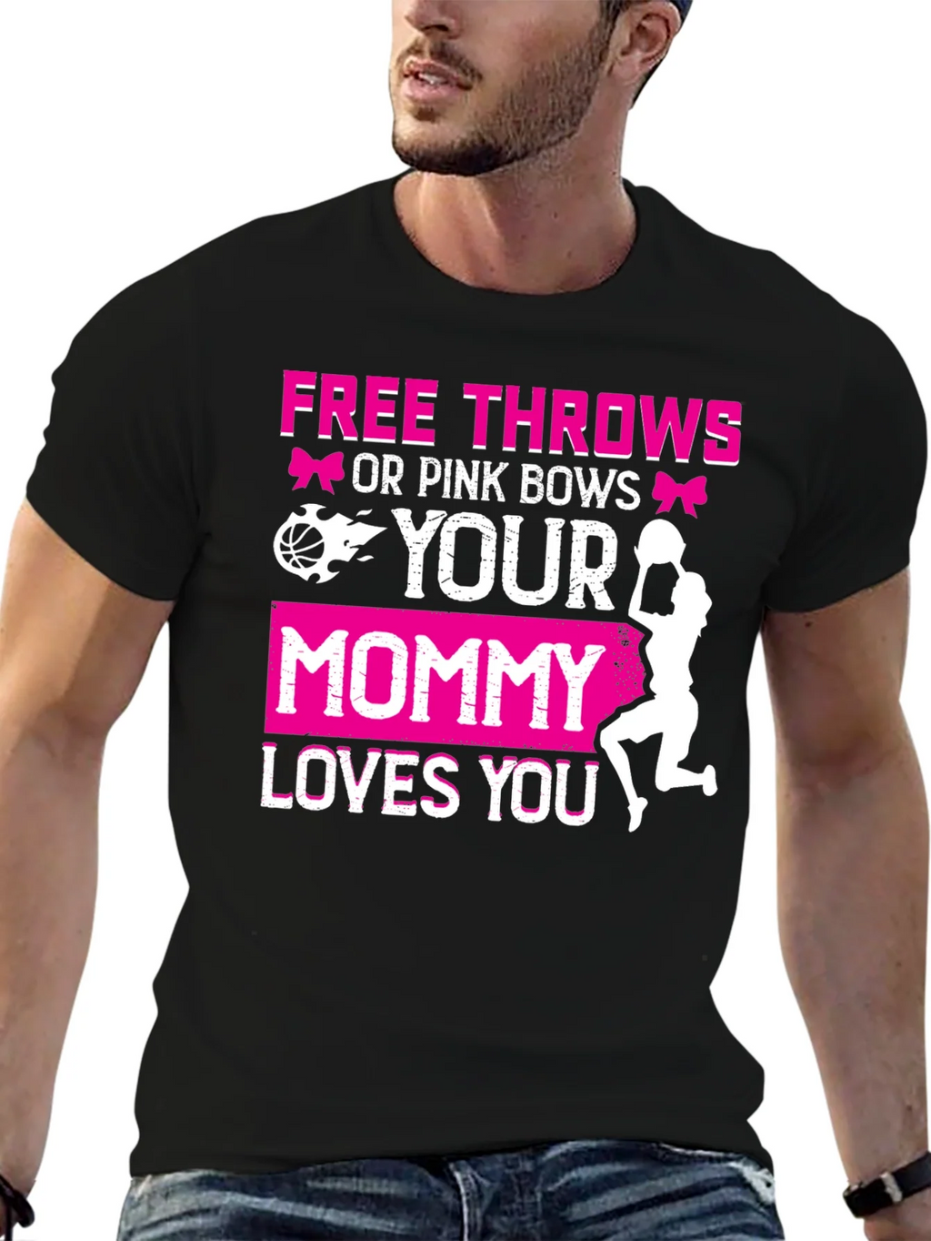 Free Throws or Pink Bows T-Shirt product image 6
