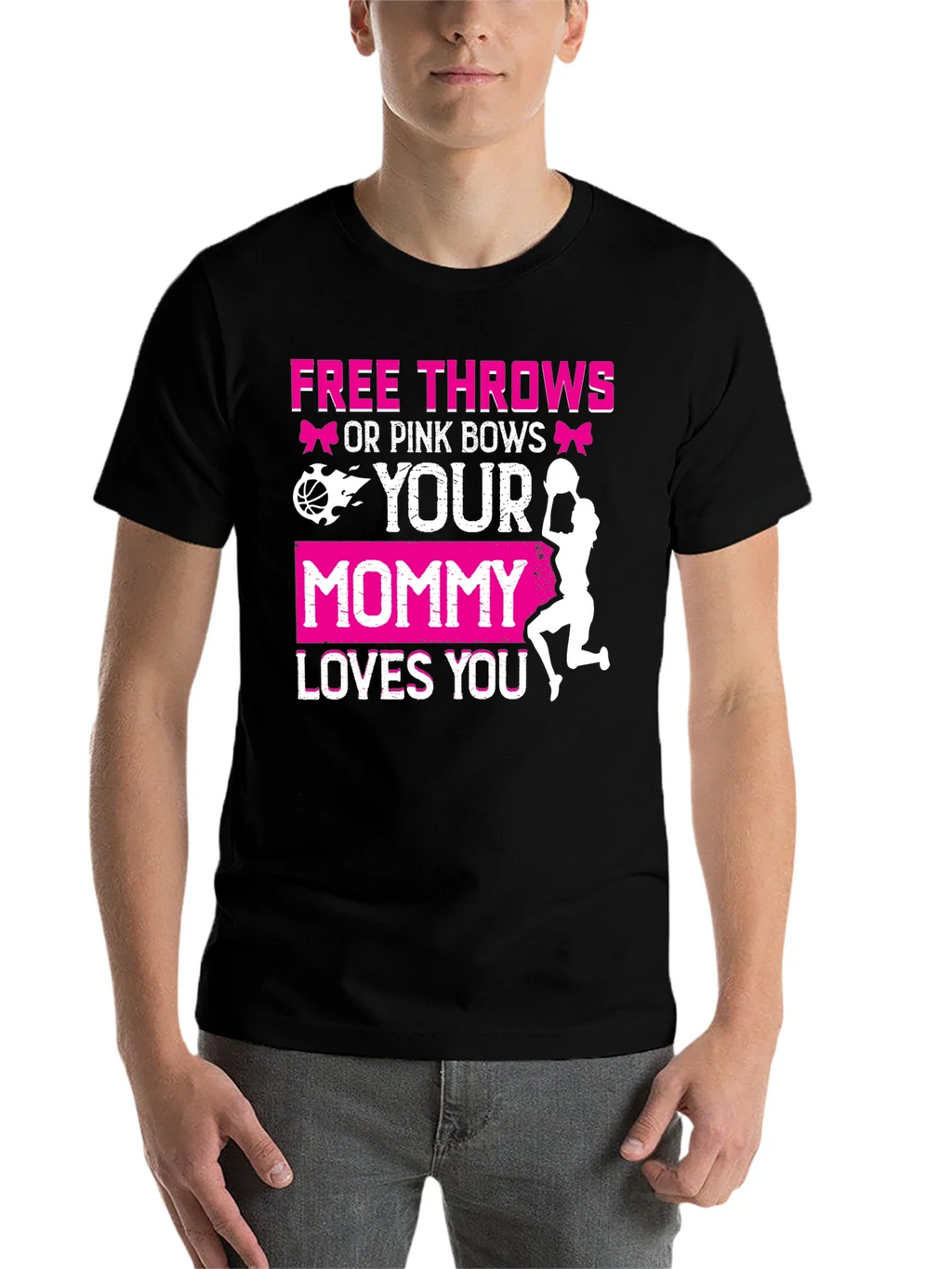Free Throws or Pink Bows T-Shirt product image 4