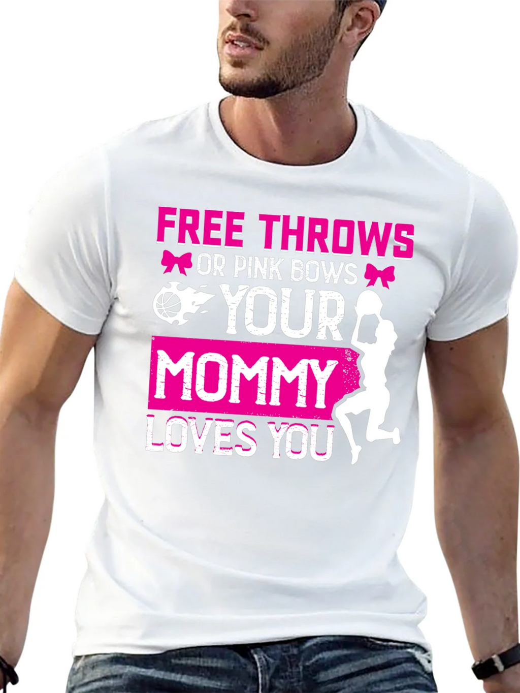 Free Throws or Pink Bows T-Shirt product image 12
