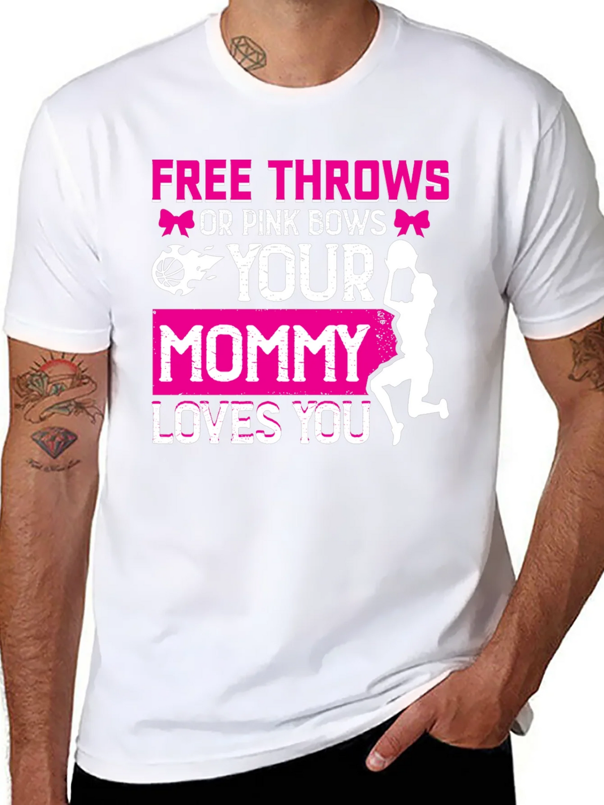 Free Throws or Pink Bows T-Shirt product image 7