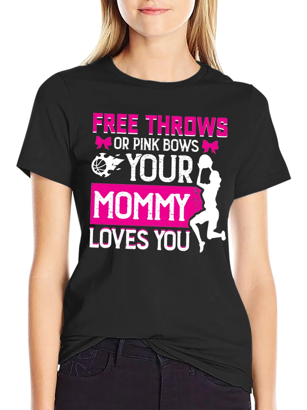 Free Throws or Pink Bows T-Shirt product image 2